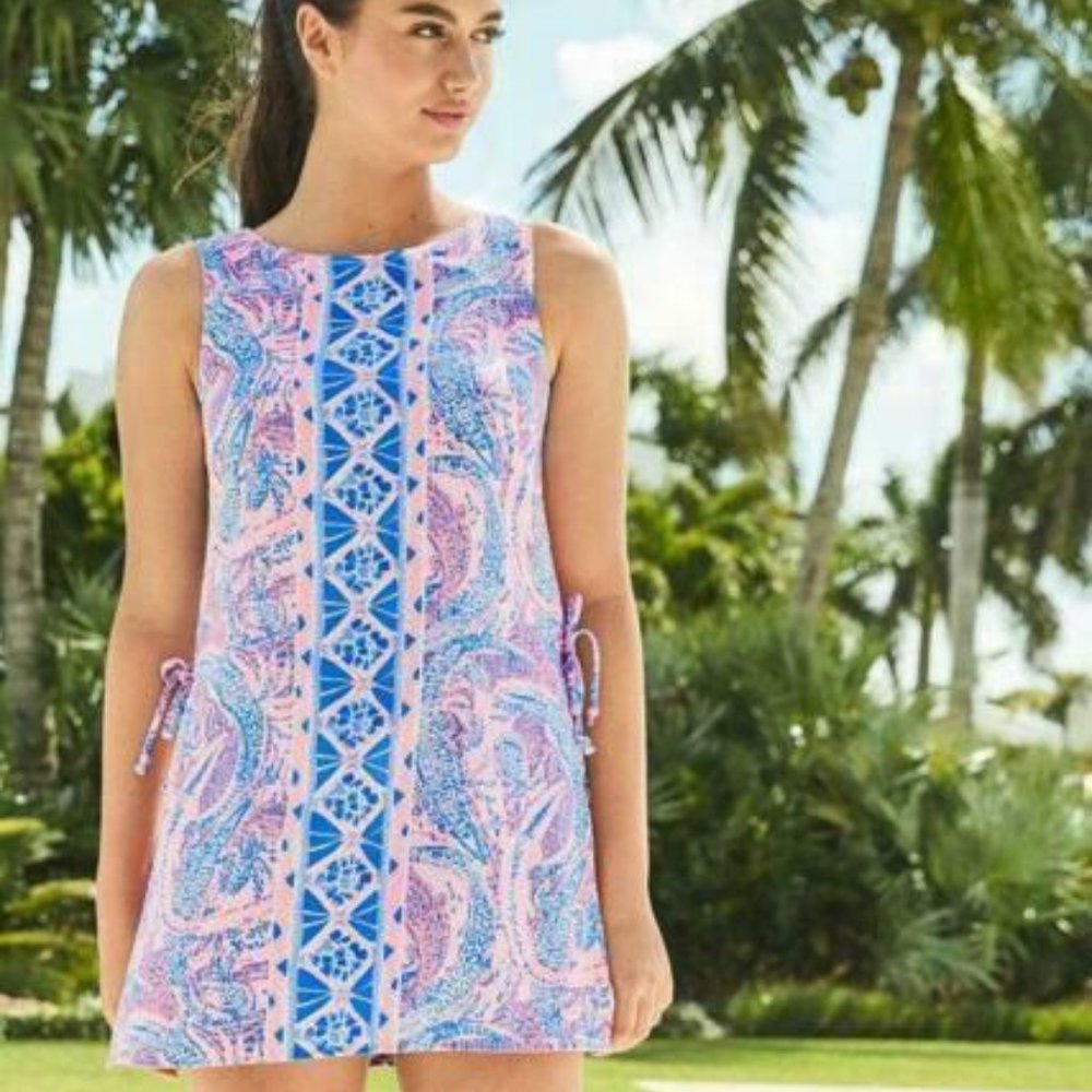 Lilly Pulitzer Donna Romper | Coastal Blue Maybe Gator | 001558